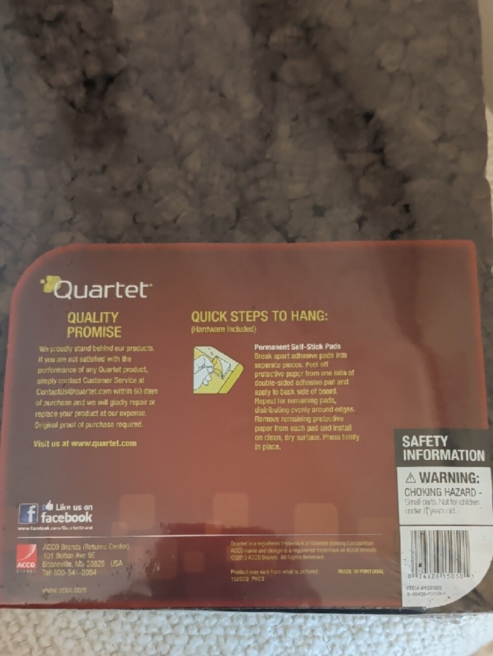 Quartet Dark Cork Tiles - Dark Brown 4 Pack - Picture 4 of 4